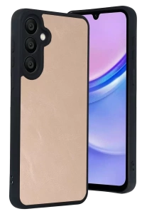 Samsung Galaxy A57 5G Aras Deri Kapak - Pudra