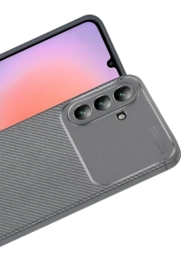Samsung Galaxy A57 5G Auto Focus Karbon Kapak - Gri