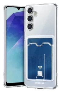 Samsung Galaxy A57 5G Kart Şeffaf Silikon - Şeffaf