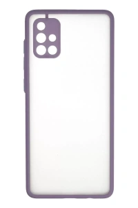 Samsung Galaxy A71 Kılıf Montreal Silikon Kapak - Mor