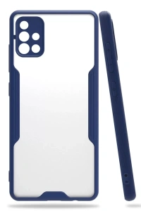 Samsung Galaxy A71 Kılıf Platin Silikon - Lacivert