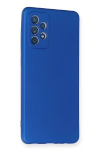 Samsung Galaxy A72 Kılıf First Silikon - Mavi