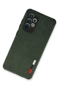 Samsung Galaxy A72 Kılıf Loop Deri Silikon - Yeşil