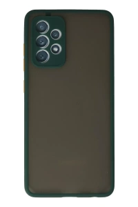 Samsung Galaxy A72 Kılıf Montreal Silikon Kapak - Koyu Yeşil
