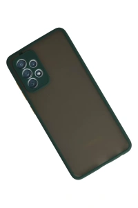 Samsung Galaxy A72 Kılıf Montreal Silikon Kapak - Koyu Yeşil