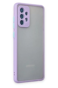 Samsung Galaxy A72 Kılıf Montreal Silikon Kapak - Mor