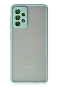 Samsung Galaxy A72 Kılıf Montreal Silikon Kapak - Turkuaz