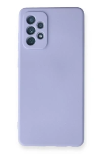 Samsung Galaxy A72 Kılıf Nano içi Kadife Silikon - Lila