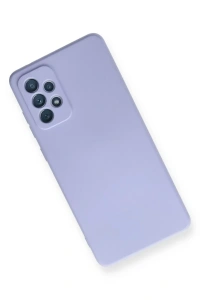 Samsung Galaxy A72 Kılıf Nano içi Kadife Silikon - Lila