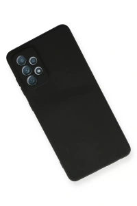 Samsung Galaxy A72 Kılıf Nano içi Kadife Silikon - Siyah