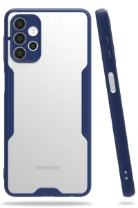 Samsung Galaxy A72 Kılıf Platin Silikon - Lacivert
