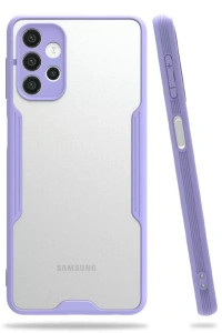 Samsung Galaxy A72 Kılıf Platin Silikon - Lila