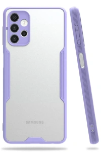 Samsung Galaxy A72 Kılıf Platin Silikon - Lila
