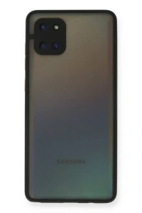 Samsung Galaxy A81 / Note 10 Lite Kılıf Montreal Silikon Kapak - Siyah