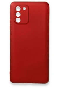 Samsung Galaxy A91 / S10 Lite Kılıf First Silikon - Bordo