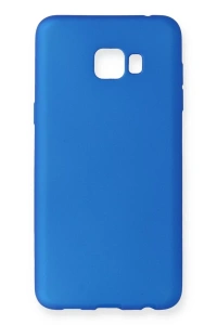 Samsung Galaxy C7 Pro Kılıf First Silikon - Mavi