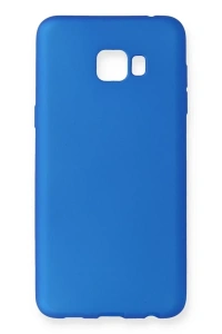 Samsung Galaxy C7 Pro Kılıf First Silikon - Mavi