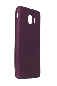 Samsung Galaxy J4 Kılıf First Silikon - Mürdüm