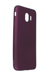 Samsung Galaxy J4 Kılıf First Silikon - Mürdüm