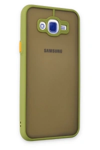 Samsung Galaxy J7 Kılıf Montreal Silikon Kapak - Açık Yeşil