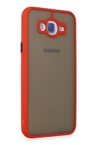 Samsung Galaxy J7 Kılıf Montreal Silikon Kapak - Kırmızı