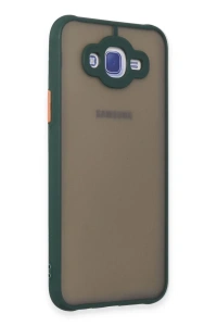 Samsung Galaxy J7 Kılıf Montreal Silikon Kapak - Yeşil