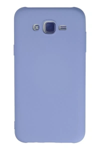 Samsung Galaxy J7 Kılıf Nano içi Kadife Silikon - Lila