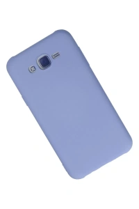 Samsung Galaxy J7 Kılıf Nano içi Kadife Silikon - Lila