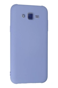 Samsung Galaxy J7 Kılıf Nano içi Kadife Silikon - Lila