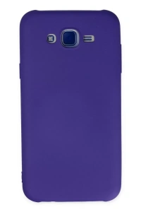 Samsung Galaxy J7 Kılıf Nano içi Kadife Silikon - Mor