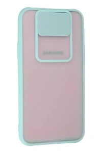 Samsung Galaxy J7 Kılıf Palm Buzlu Kamera Sürgülü Silikon - Turkuaz