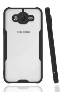 Samsung Galaxy J7 Kılıf Platin Silikon - Siyah