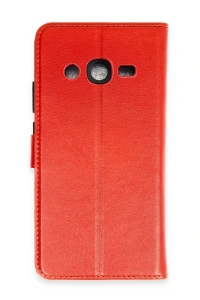 Samsung Galaxy J7 Kılıf Trend S Plus Kapaklı Kılıf - Kırmızı