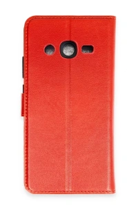 Samsung Galaxy J7 Kılıf Trend S Plus Kapaklı Kılıf - Kırmızı