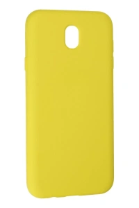 Samsung Galaxy J7 Pro / J730 Kılıf Nano içi Kadife Silikon - Sarı