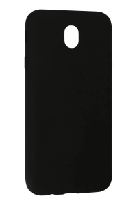 Samsung Galaxy J7 Pro / J730 Kılıf Nano içi Kadife Silikon - Siyah
