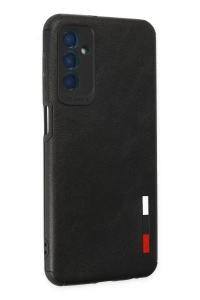 Samsung Galaxy M13 Kılıf Loop Deri Silikon - Siyah