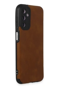 Samsung Galaxy M14 5G Kılıf Loop Deri Silikon - Kahverengi