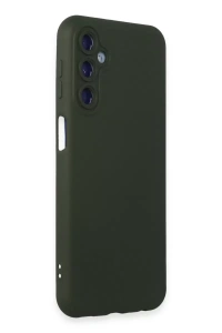 Samsung Galaxy M14 5G Kılıf Nano içi Kadife Silikon - Koyu Yeşil