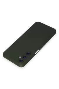 Samsung Galaxy M14 5G Kılıf Nano içi Kadife Silikon - Koyu Yeşil