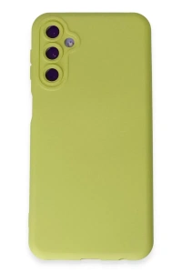 Samsung Galaxy M14 5G Kılıf Nano içi Kadife Silikon - Sarı