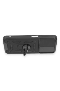 Samsung Galaxy M14 5G Kılıf Pars Lens Yüzüklü Silikon - Siyah