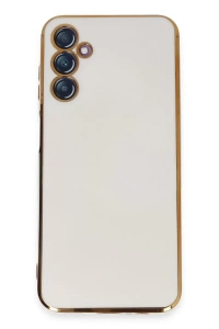 Samsung Galaxy M14 5G Kılıf Volet Silikon - Beyaz