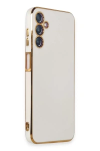 Samsung Galaxy M14 5G Kılıf Volet Silikon - Beyaz