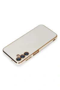 Samsung Galaxy M14 5G Kılıf Volet Silikon - Beyaz