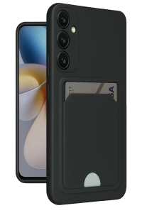 Samsung Galaxy M15 Kelvin Kartvizitli Silikon - Siyah