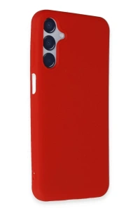 Samsung Galaxy M15 Kılıf First Silikon - Kırmızı