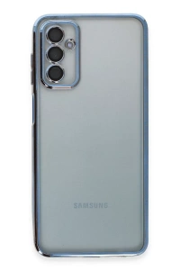 Samsung Galaxy M23 Kılıf Lensli Silikon - Açık Mavi