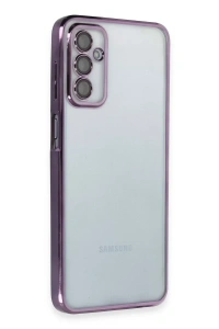 Samsung Galaxy M23 Kılıf Lensli Silikon - Mor