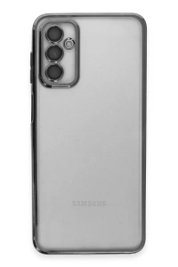 Samsung Galaxy M23 Kılıf Lensli Silikon - Siyah